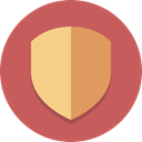 Protection, shield, security IndianRed icon