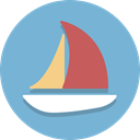 vessel, ship, Sailboat, Boat SkyBlue icon