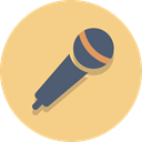 mic, Audio, Microphone Khaki icon