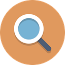 search, view, magnifying SandyBrown icon