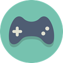 video game, game controller, controller MediumAquamarine icon