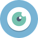 vision, Eye SkyBlue icon
