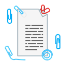 document, Clip, Page, sheet, Text, paper WhiteSmoke icon