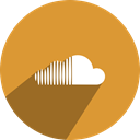 Soundcloud, media, Social, network Goldenrod icon