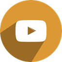 free, network, media, youtube, Social Goldenrod icon