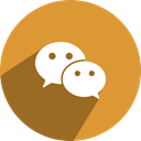 Social, network, media, Wechat, free Goldenrod icon