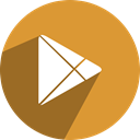 google store, store, googleplay, google play, google, play Goldenrod icon