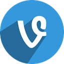 media, network, Social, Vine DodgerBlue icon