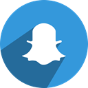Dream, network, media, Chat, Social, Snapchat, snap DodgerBlue icon