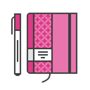 marker, diary, notepad, write, Compose, Note, Pen Black icon