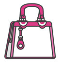 Pouch, Hand, woman, Accessory, case, Female, Bag Black icon