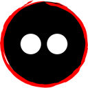 media, Social, flickr, Logo Black icon