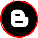 Logo, blogger, Social, media Black icon