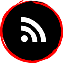 Logo, Social, media, Rss Black icon