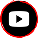 video, Logo, player, Social, media Black icon
