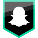 media, Social, Snapchat, Logo Black icon