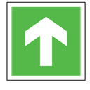 Code, sos, Direction, Arrow, sign, emergency, green LimeGreen icon