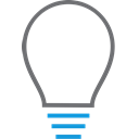 bulb, creative, light, lightbulb, power Black icon