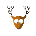 nature, deer, wild, Animal, Forest Black icon