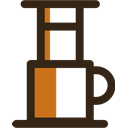 drink, hot, beverage, Coffee, cup, Aeropress, Cafe Black icon