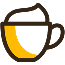 cappuccino, Coffee, drink, Cream, beverage, cup, Cafe Black icon