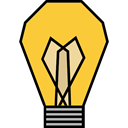 electricity, light, illumination, technology, Idea, bulb, invention SandyBrown icon