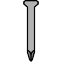 long, Nail, tools DarkGray icon
