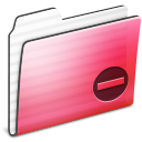 Folder, red, private, stripe Black icon