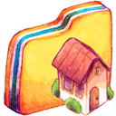 Home, Building, house, homepage Khaki icon