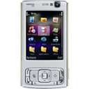 mobile phone, Nokia, nokia n95, Handheld, N series, smartphone, Cell phone, smart phone Black icon