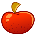 Apple, Fruit OrangeRed icon