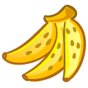 Banana, Fruit Black icon