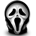 horror, halloween, scream Black icon