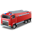 Fireescape, firetruck Black icon