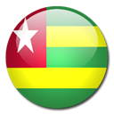 Togo, Country, flag Black icon