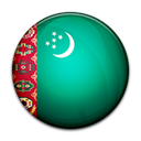 flag, Country, turkmenistan Black icon