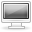 Computer, off, Display, screen, monitor Silver icon
