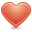 valentine, Heart, love IndianRed icon