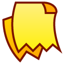 unknown, Clipping Yellow icon