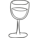 wine, glass, Crystal, drinking, drink, Alcohol Black icon
