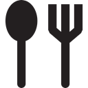 Forks, Spoons, Kitchen Pack, Kitchen Utensils, Cutlery Black icon