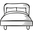 sleep, Sleeping, bedroom, Rest, hotel Black icon