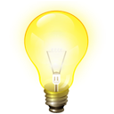 tip, Ktip, Light bulb, Idea Yellow icon
