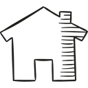 houses, house, website, buildings, web page, real estate Black icon