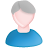 Man, user, male, person, grey, member, Human, White, Blue, people, profile, Account MistyRose icon