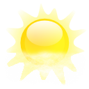 Fog, climate, weather Yellow icon