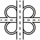 highway, Orientation, transport, Roads, Directions Black icon