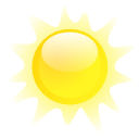 climate, Clean, Clear, weather Yellow icon