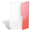 red, Folder, open Snow icon