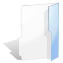 open, Folder Snow icon